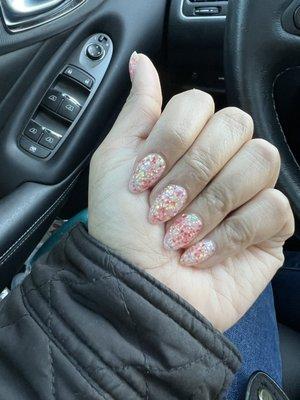 Poly gel manicure