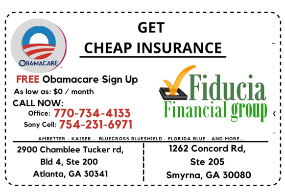 Obamacare Insurance is still here. Contact Fiducia Financial Services Office