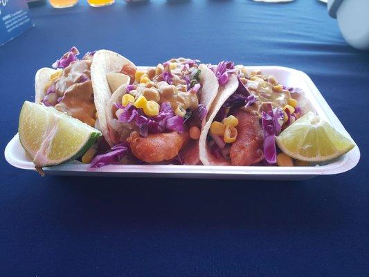 Ensenada style shrimp tacos