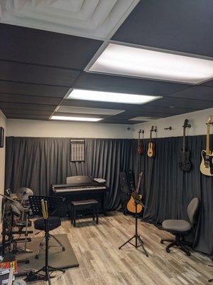 Inside the studio teaching area