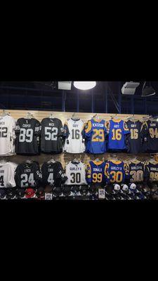 Blow out sale on there NFL gear, ten dollar hats/beanies(exclusion MLB hats) and 50 percent off there NFL jerseys!