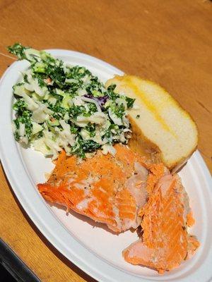 Salmon bbq plate