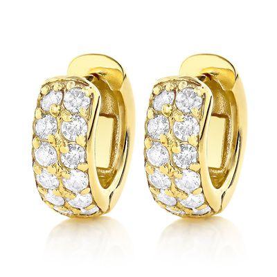 Diamond Earrings: Available in Yellow, White, or Rose Gold