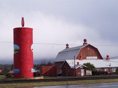 The Peace Candle of the World located in Scappoose, Oregon is a sight to behold. Visible as soon as you drive into town from the south.