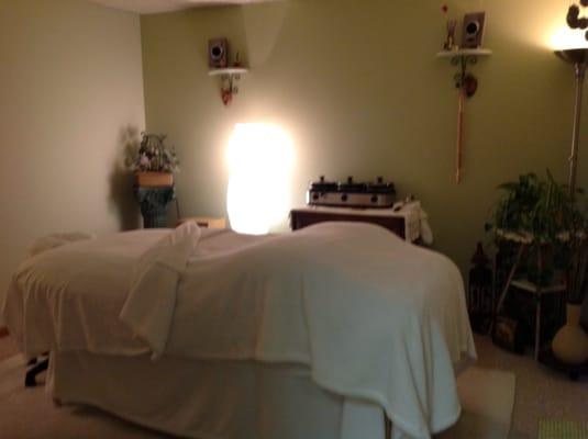 My green massage room.