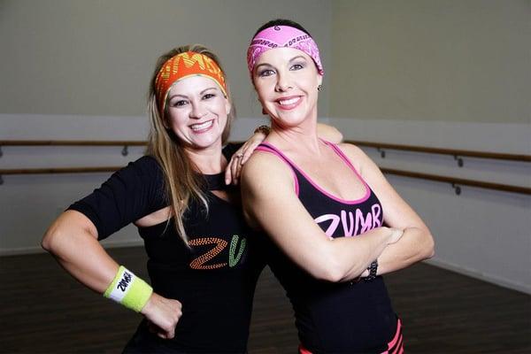 Claudia Espinoza | Zumba (left) & Denisse Petrini | Zumba & Hip-Jazz (right)