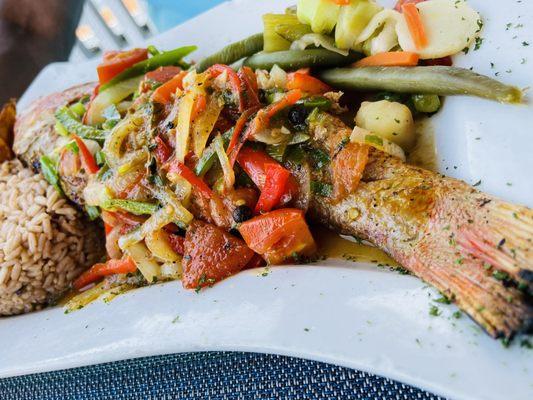 Grilled snapper