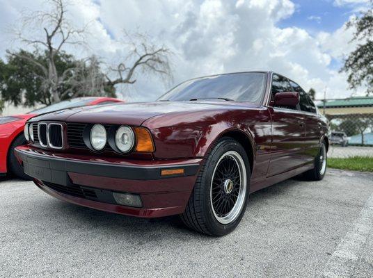 Ceramic Window Film all Around, Ceramic Coating, new BBS Wheels 18" and Tires on this Bmw 1995 525i