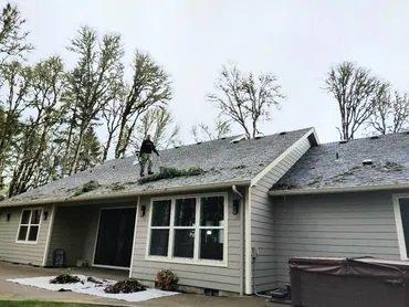 Roof Cleaning in Monmouth Oregon.