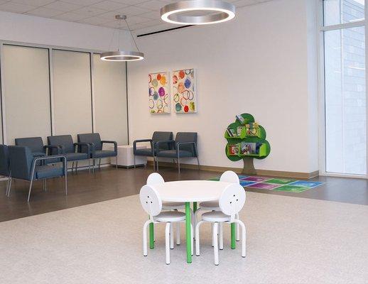 Pediatrics waiting room.