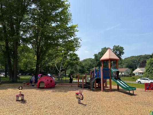 Playground area next to the small water park