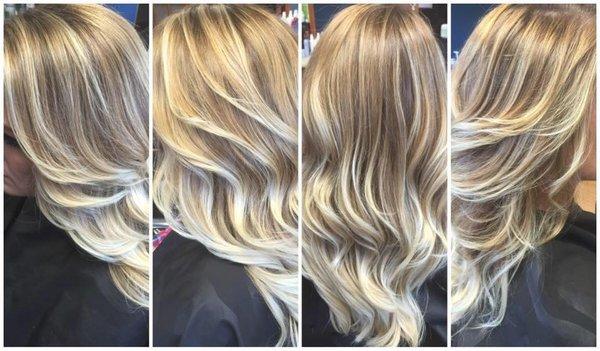 the perfect #blondebalayage toned with #guytangs kenra metallic series