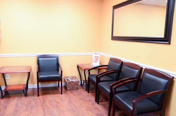 Dental office waiting area