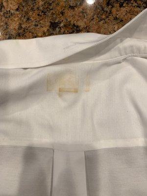 Burned shirt