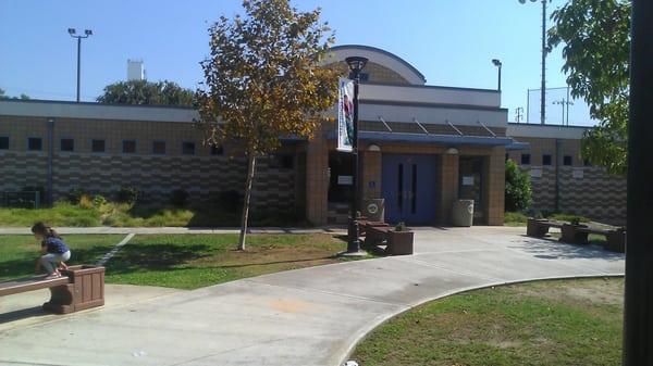 Back building aka swim pool entrance/locker rooms