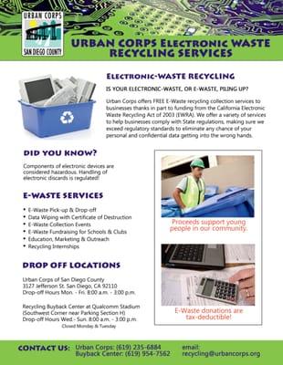 Free electronic waste recycling