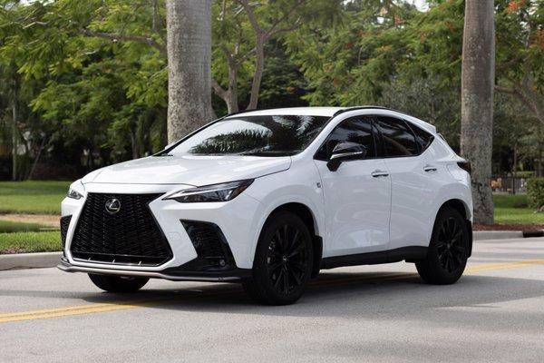 White Lexus NX F-Sport