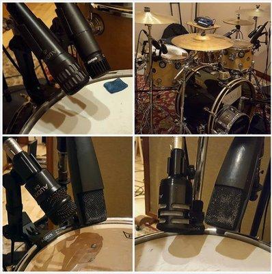 Drum mic shootout. The other day, we shot out Audix i5, D4, & D6 microphones against a Shure SM57 & two Sennheiser MD421s on snare & toms