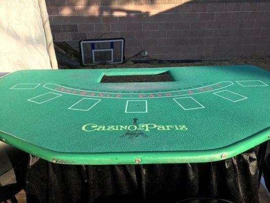 Blackjack table