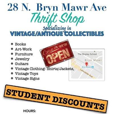 28 N. Bryn Mawr Ave Thrift Shop