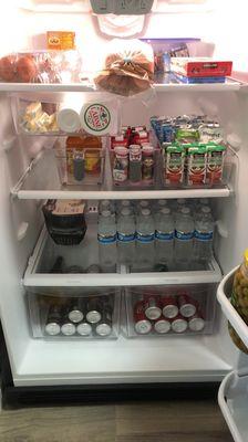 Spare Fridge Organization