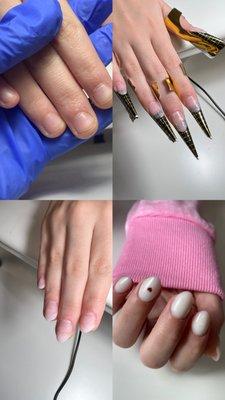 Full set gel extensions