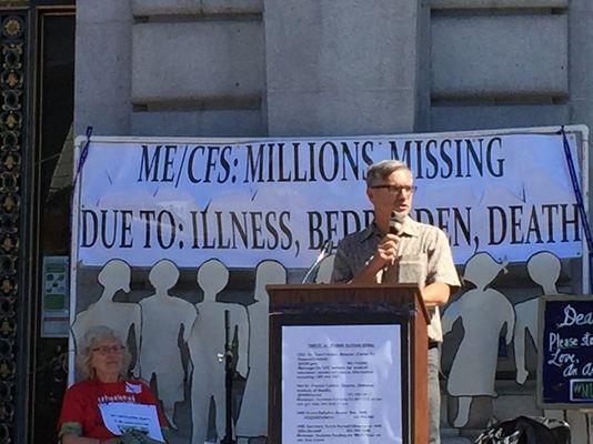 Eric Gordon speaking at Millions Missing for CFS/ME