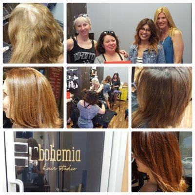 Keli spreading the KM Love for COLOR,ME by Kevin Murphy #educator #colorspecialist