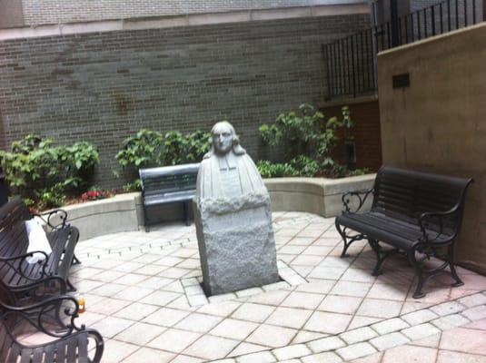 John Wesley 1703-1791 courtyard