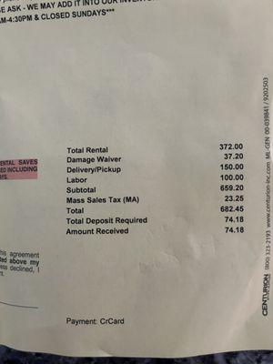 Second invoice changed