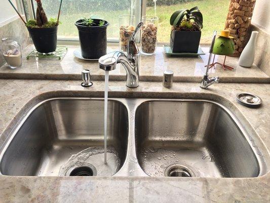 MDP Installed new sink, faucet, soap dispenser, and water filtration system!