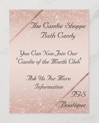 Candie of the Month Club flyer