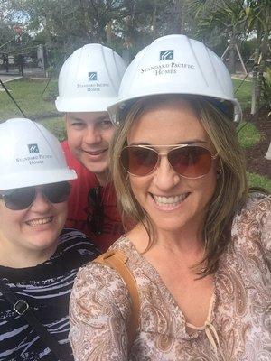 Having fun with my buyers clients - @ new construction site