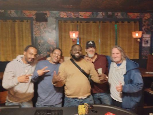 River King Poker $500 tournament winners at Tropical Bar and Grill