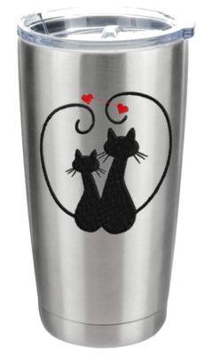 Love kitties travel tumbler