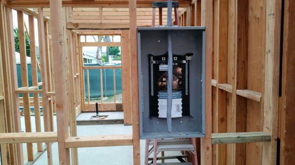 Electrical sub-panel work now in progress.