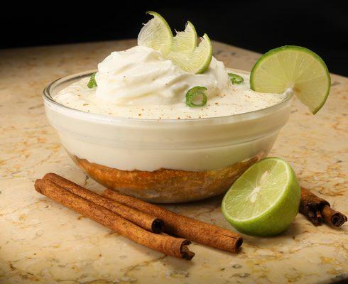 Key Lime Cheesecake is a classic in South Florida.