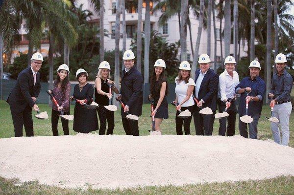 Groundbreaking for our new middle school building.