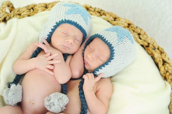 A recent newborn shoot of adorable twins!