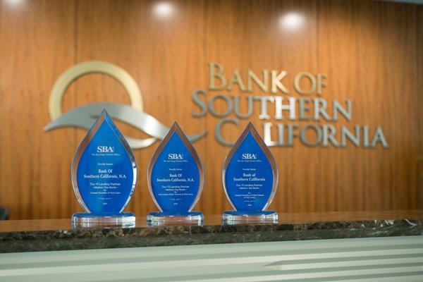 Recognized as a top SBA Lender year over year