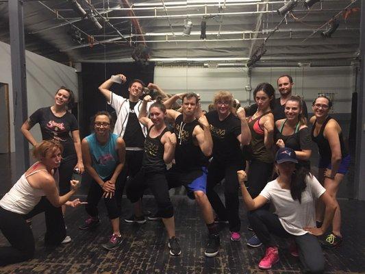 Looking fierce after a great GROOV3 class with Adam!