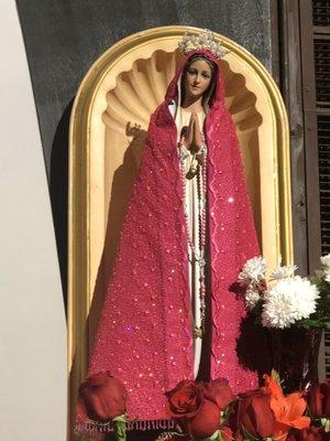 Our Virgen in St Lucy's.