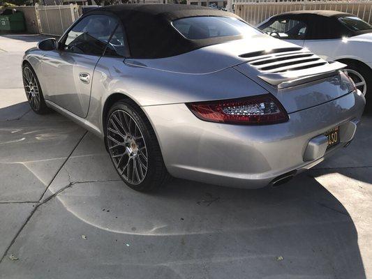 New wheels and tires, and led tail lights to make this 2006 porsche look like new