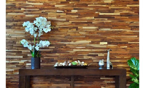 Hardwood Stacked Plank (for walls)