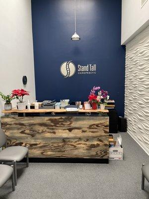 Reception desk and waiting room