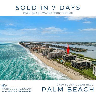 Sold in 7 Days - Waterfront Condo in Palm Beach