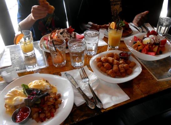 Quite the spread at Lovecraft's Endless Madness Brunch!