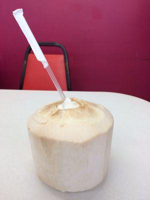 Lazy ass coconut water. Waste of coconut meat.