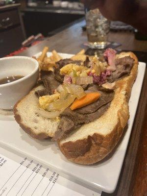 Roast beef grinder