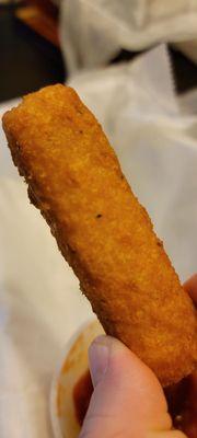 Imagine 8 pieces like this one of Mozzarella Sticks for only $7